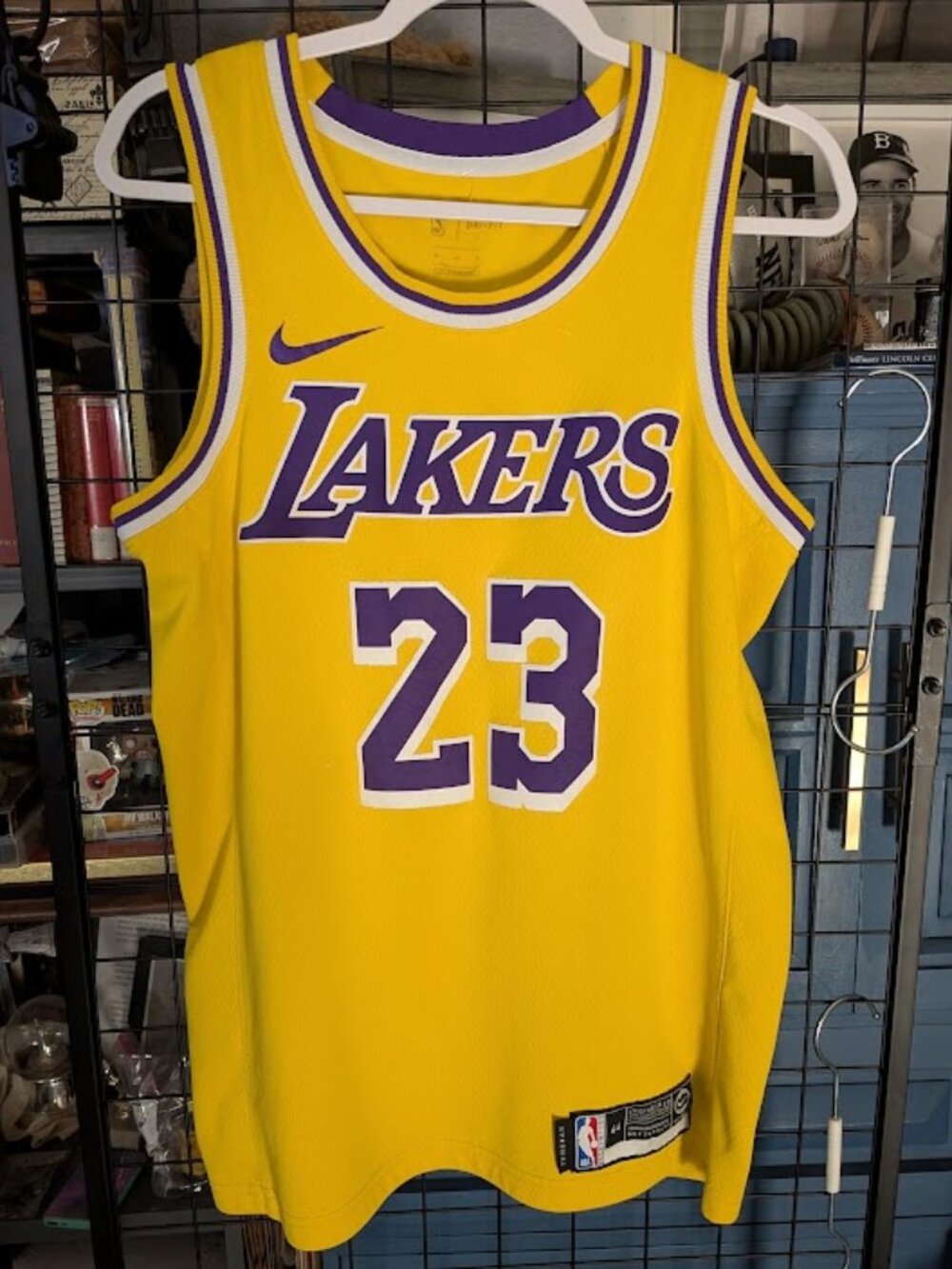 NBA Authentic LA Lakers LEBRON JAMES #23 Nike Icon Edition Swingman Jersey